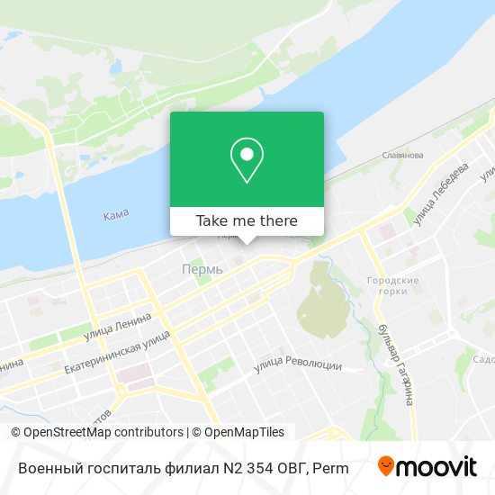 Военный госпиталь филиал N2 354 ОВГ map