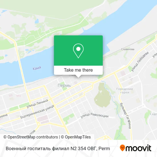 Военный госпиталь филиал N2 354 ОВГ map