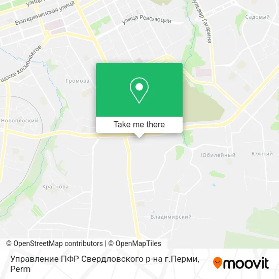 Управление ПФР Свердловского р-на г.Перми map
