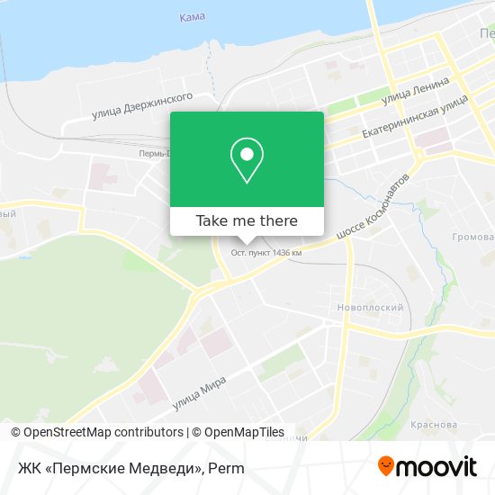 ЖК «Пермские Медведи» map