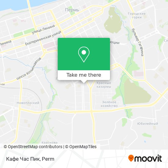 Кафе Час Пик map