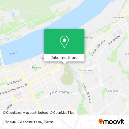 Военный госпиталь map