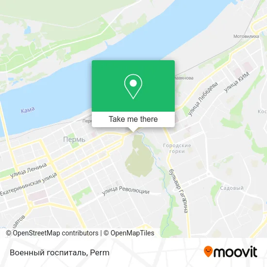 Военный госпиталь map