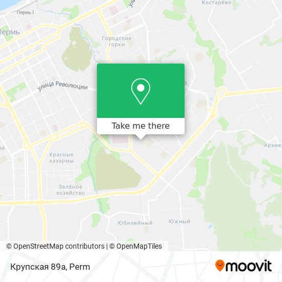 Крупская 89а map