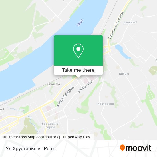 Ул.Хрустальная map