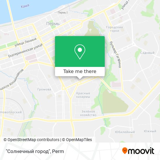 "Солнечный город" map