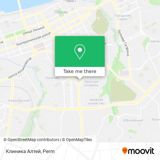 Клиника Алтей map
