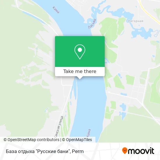 База отдыха "Русские бани" map