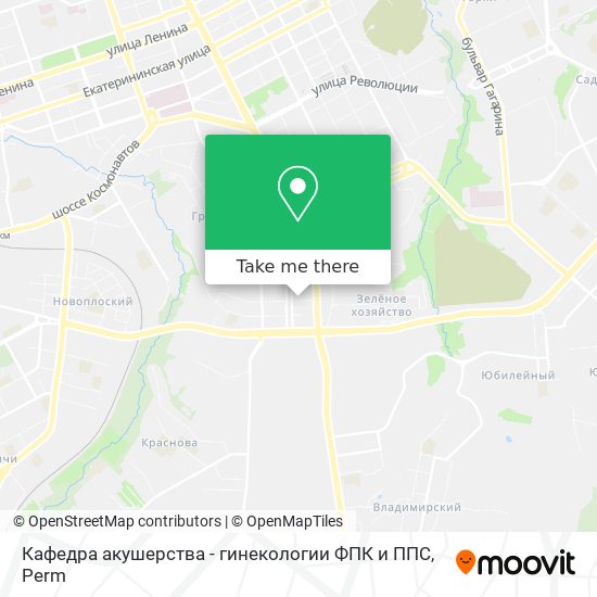 Кафедра акушерства - гинекологии ФПК и ППС map