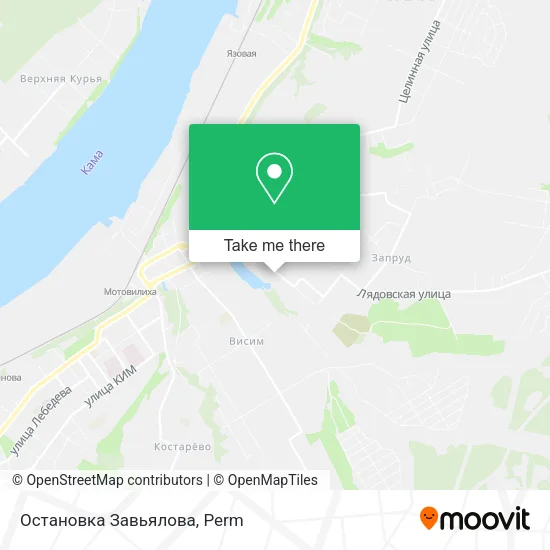Остановка Завьялова map