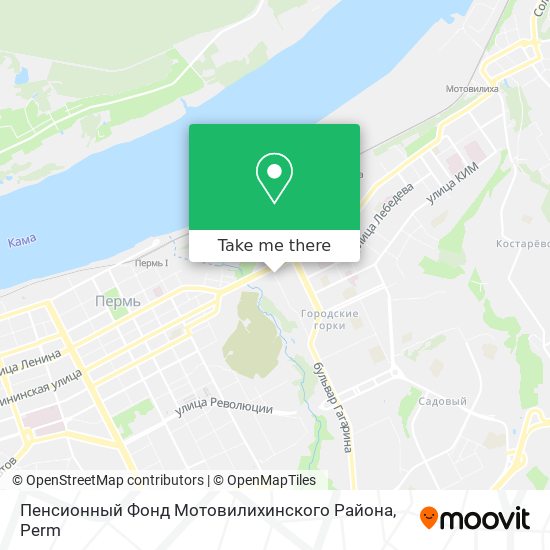 Пенсионный Фонд Мотовилихинского Района map