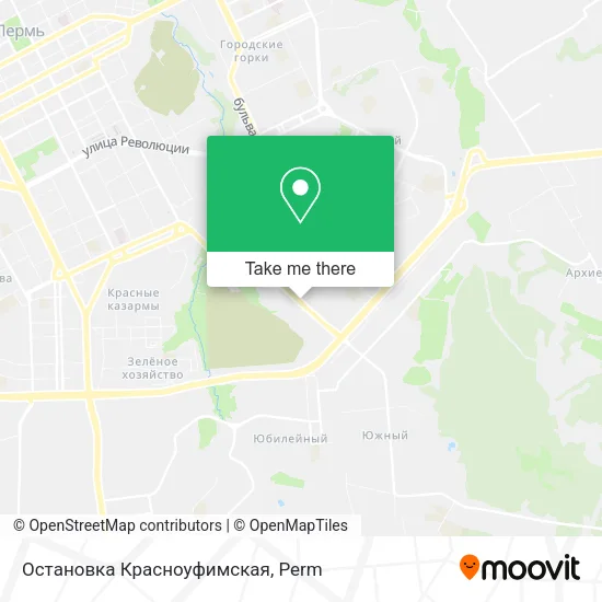 Остановка Красноуфимская map