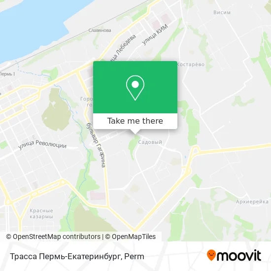 Трасса Пермь-Екатеринбург map