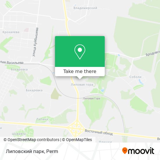 Липовский парк map