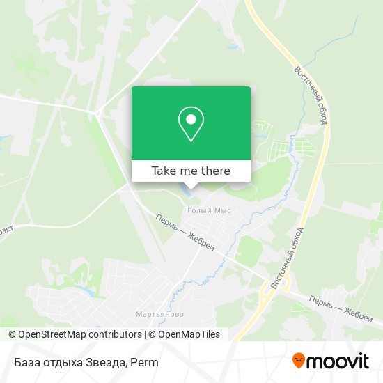 База отдыха Звезда map