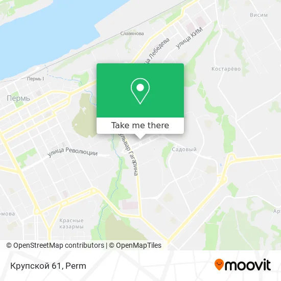 Крупской 61 map