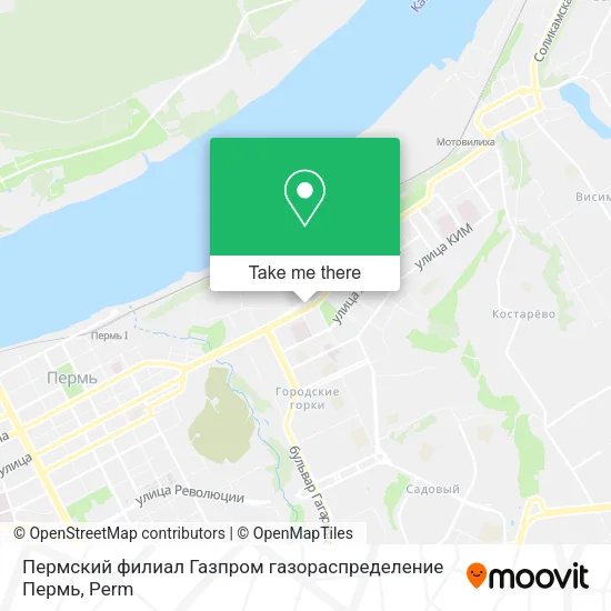 Пермский филиал Газпром газораспределение Пермь map