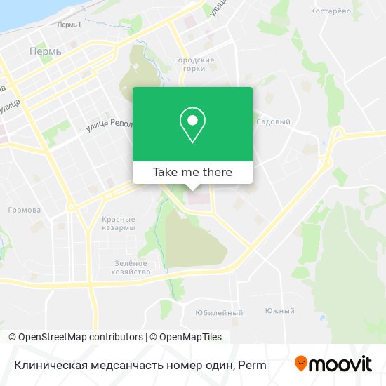 Клиническая медсанчасть номер один map