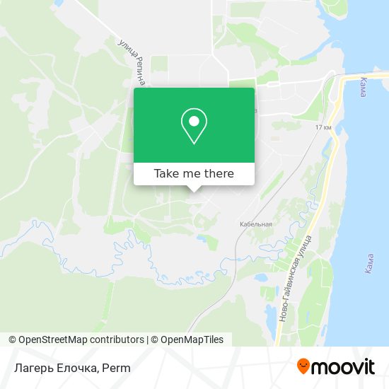 Лагерь Елочка map