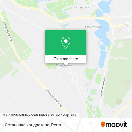 Остановка кондратово map
