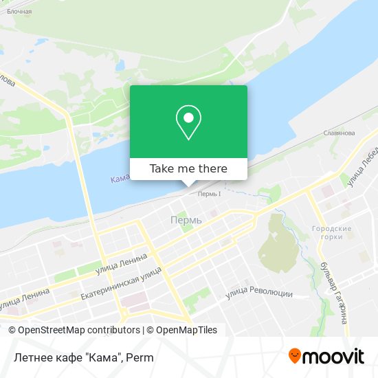 Летнее кафе "Кама" map