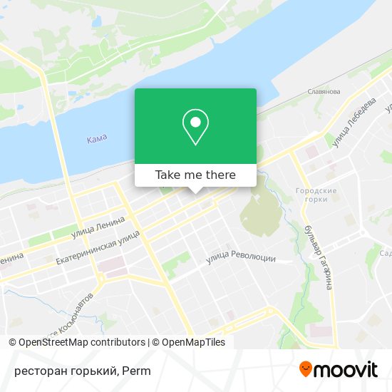 ресторан горький map