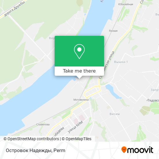 Островок Надежды map