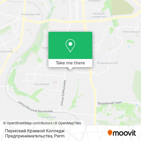 Пермский Краевой Колледж Предпринимательства map