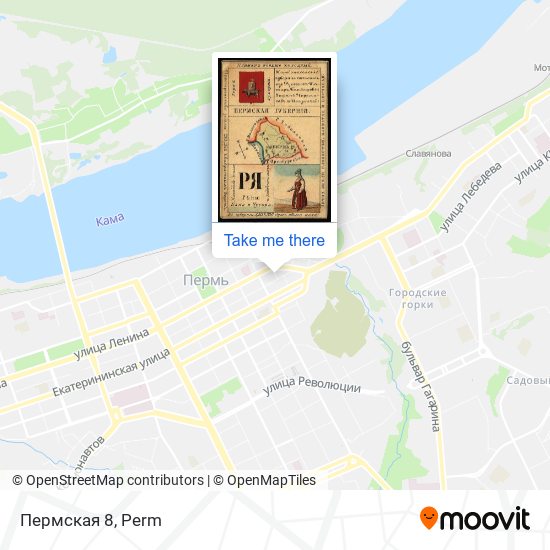 Пермская 8 map