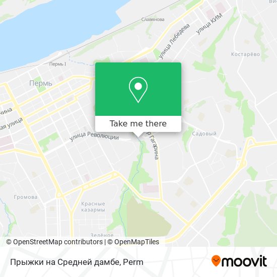 Прыжки на Средней дамбе map