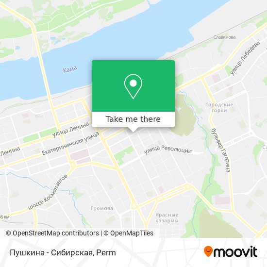 Пушкина - Сибирская map