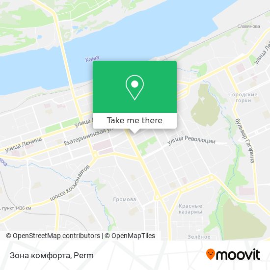 Зона комфорта map