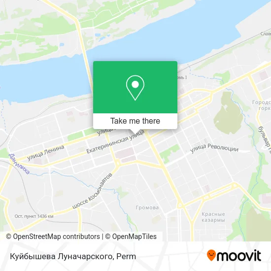 Куйбышева Луначарского map