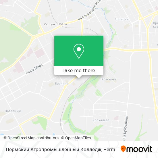 Пермский Агропромышленный Колледж map