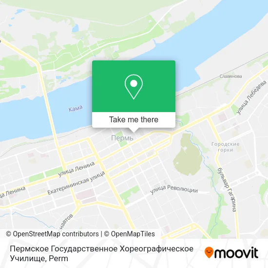Пермское Государственное Хореографическое Училище map