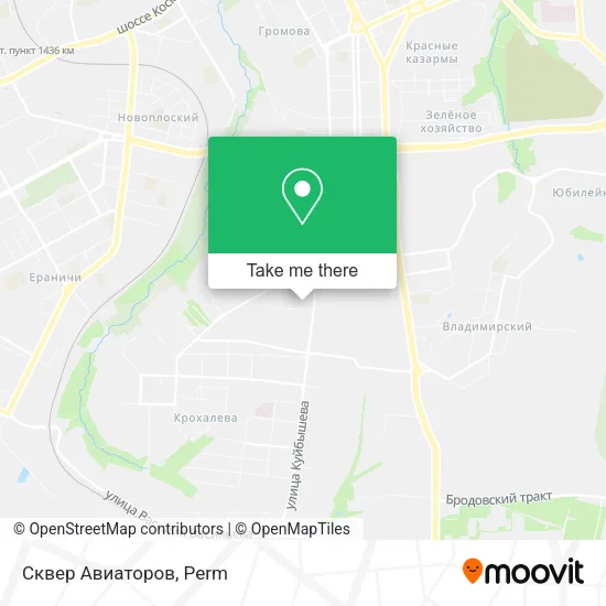 Сквер Авиаторов map