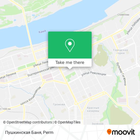Пушкинская Баня map