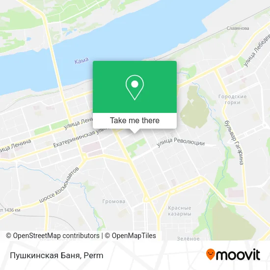 Пушкинская Баня map