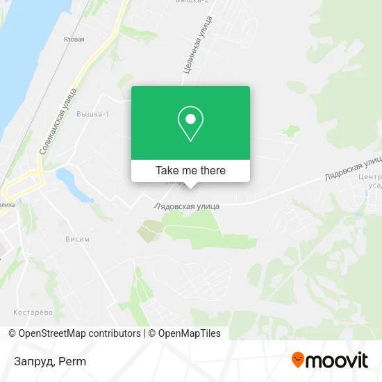 Запруд map