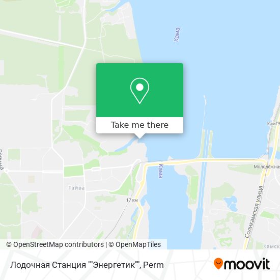 Лодочная Станция ""Энергетик"" map