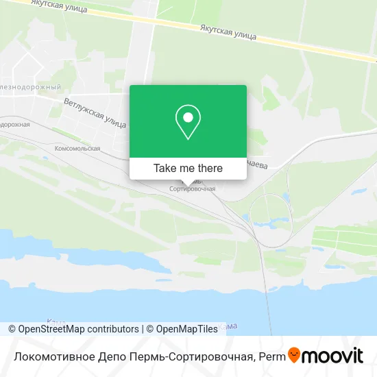 Локомотивное Депо Пермь-Сортировочная map