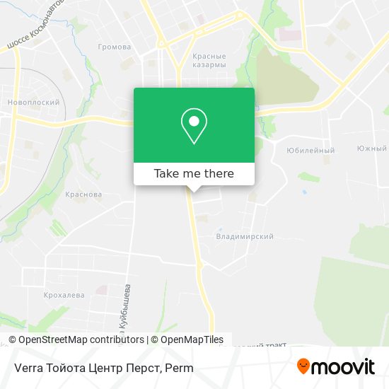 Verra Тойота Центр Перст map