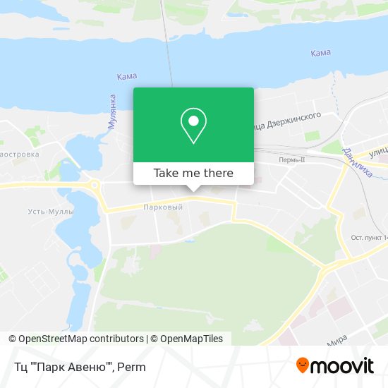 Тц ""Парк Авеню"" map