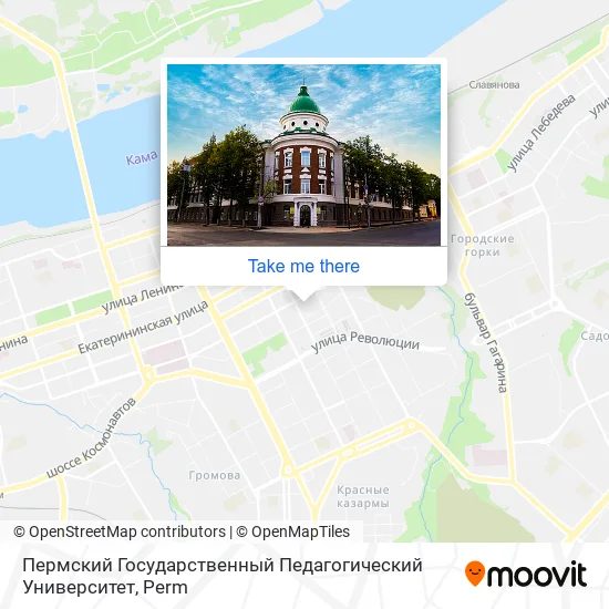 Пермский Государственный Педагогический Университет map