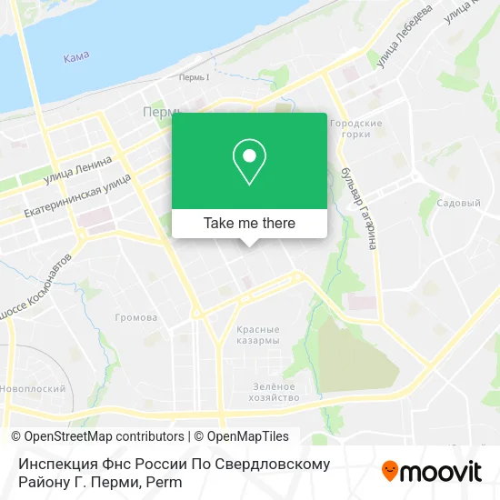 Инспекция Фнс России По Свердловскому Району Г. Перми map
