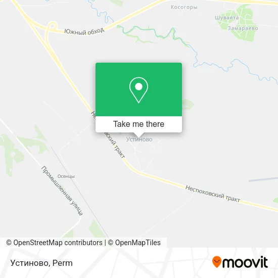 Устиново map