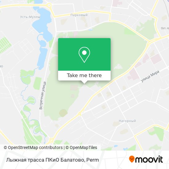 Лыжная трасса ПКиО Балатово map