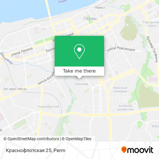 Краснофлотская 25 map
