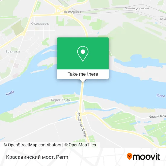 Красавинский мост map