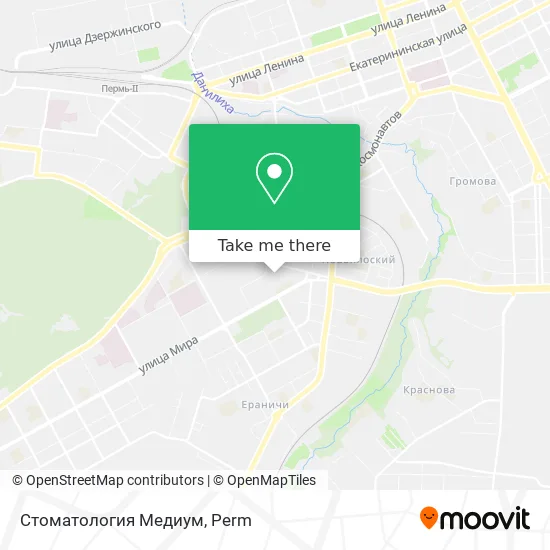 Стоматология Медиум map